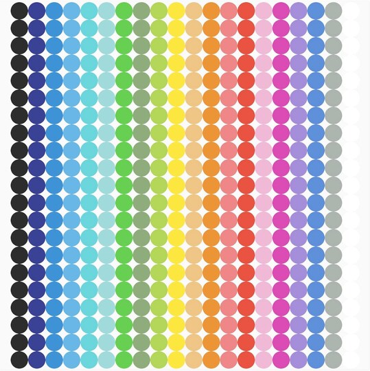 6720 PCS Small Dot Stickers Round Color Coding Labels Circle Dot Stickers Label Sticker